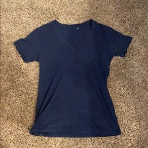 Navy v-neck t-shirt